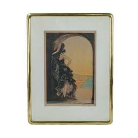 Louis Icart (French, 1888-1950) "Seville" Colored etching