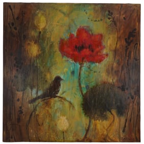 Marie Turko Garcia, MTG 2003 "Poppy" Acrylic on Canvas Painting