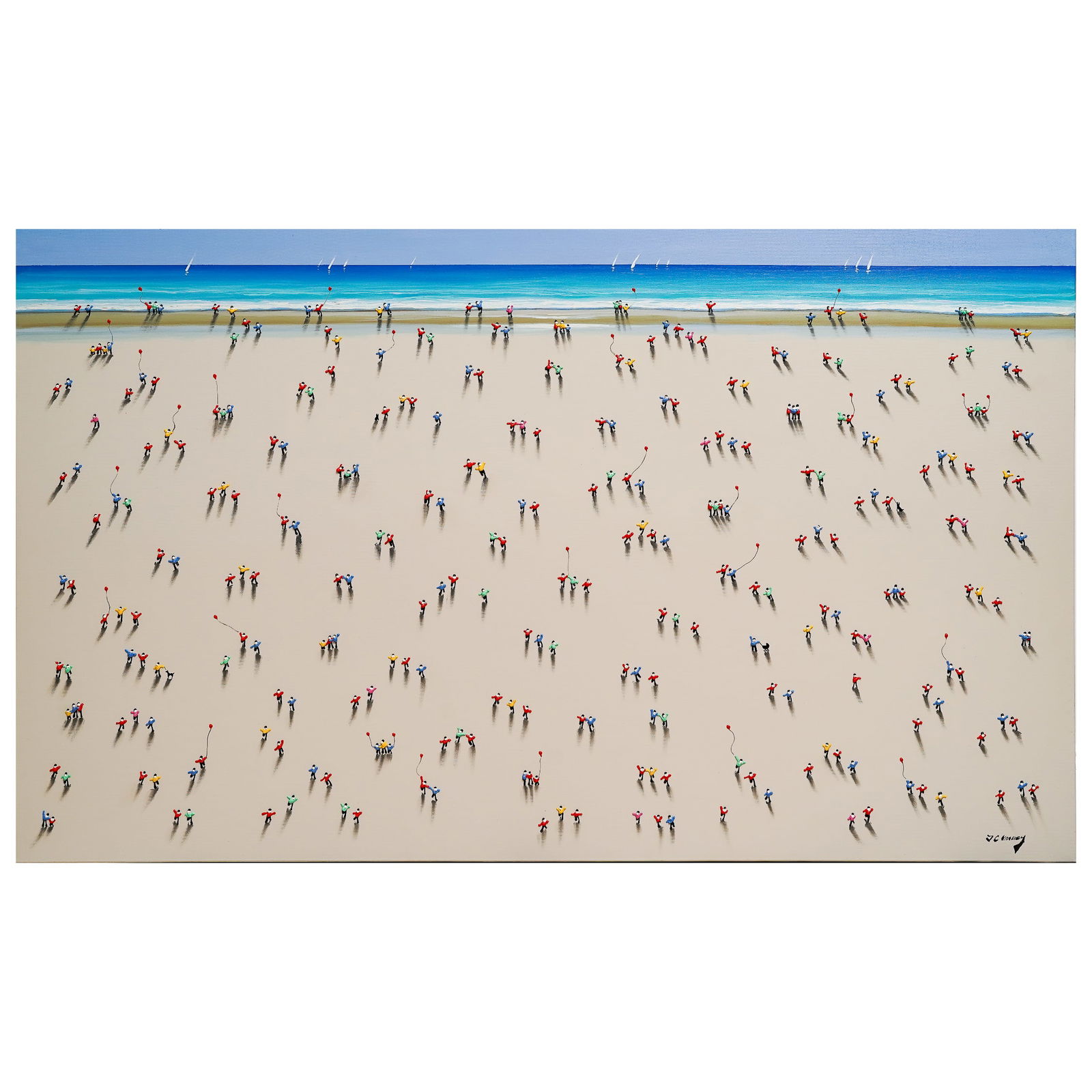 J.C. Morey (Spain B. 1962) "Beach Series" Painting (1 of 7)