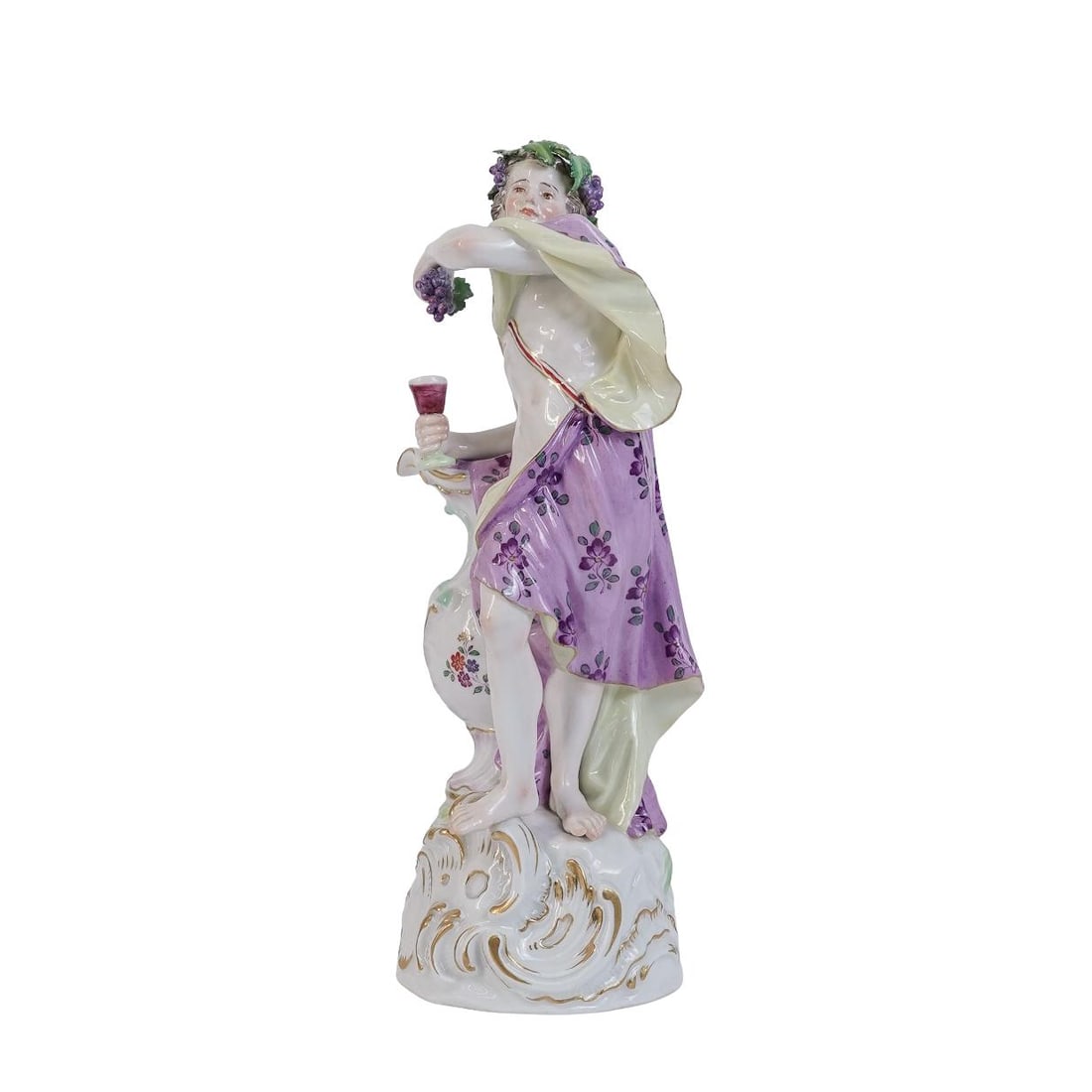 18th Cent. Meissen Porcelain "Allegory of Autumn" Figurine: 18th Cent. Meissen Porcelain "Allegory of Autumn" Figurine19th Century. Germany.Antique Meissen Porcelain "Allegory of Autumn" Figurine. Model by Friedrich Elias Meyer, from a series of the four seaso