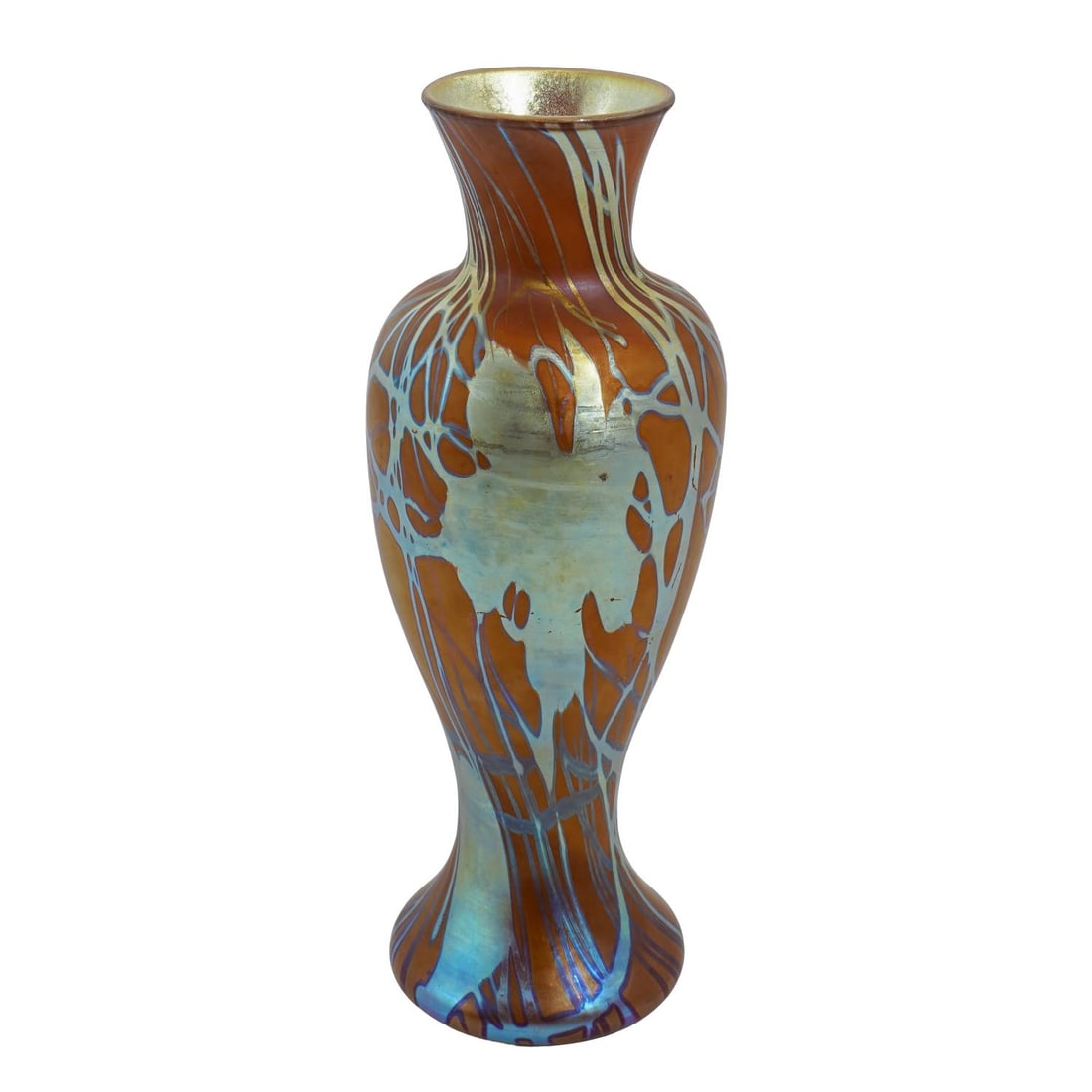 Steuben Glass Brown "Aurene" Vase (1 of 5)