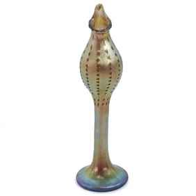 Steuben Gold Aurene Iridescent Bud Vase