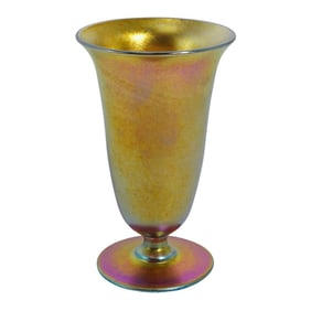 Steuben Glass Gold "Aurene" Iridescent Punch Cup