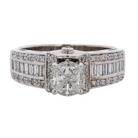 Art Deco 14K Gold and 1.5ct Diamond Ring