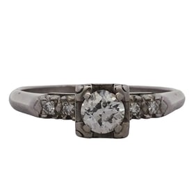 Antique Hammerman Bro. 14K Gold and Diamond Ring