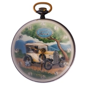 Vintage Omega T Model Spherical Glass Ball Clock