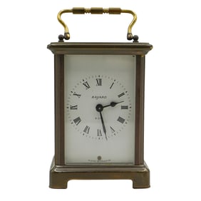 Antique Bayard French 8 Day Brass Carriage Clock