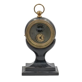 Antique Christof Lebzeller Brann Mantel Clock