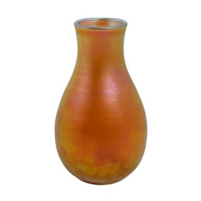 Steuben Glass Gold "Aurene" Iridescent Vase