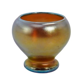 Signed "F Carder" Steuben Gold "Aurene" Glass Vase