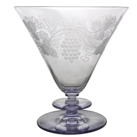 Steuben Moonlight Grape Vine Vase