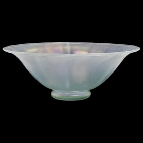 Steuben Verre De Soie Iridescent Glass Bowl
