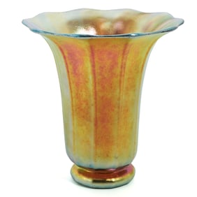 Steuben Glass Gold "Aurene" Iridescent Vase