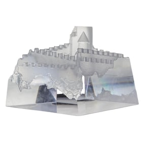 Steuben "Castle of Dreams" Crystal Sculpture