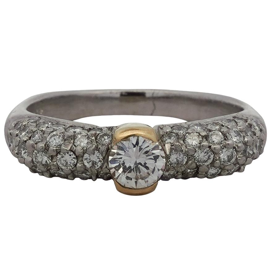 UnoAErre 18K Gold and Platinum 2ct Diamond Ring (1 of 7)