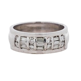 Mid Century 14K Gold and Diamond Ring