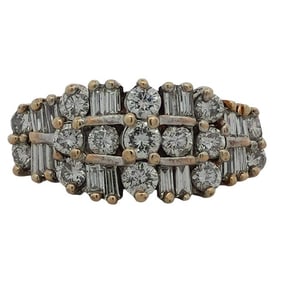 Vintage 14K Gold and 2ct Diamond Ring