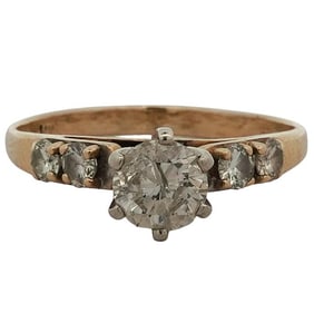 Vintage 14K Gold and Diamond Ring