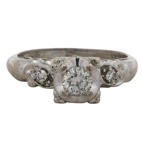 Vintage 14K Gold and Diamond Ring