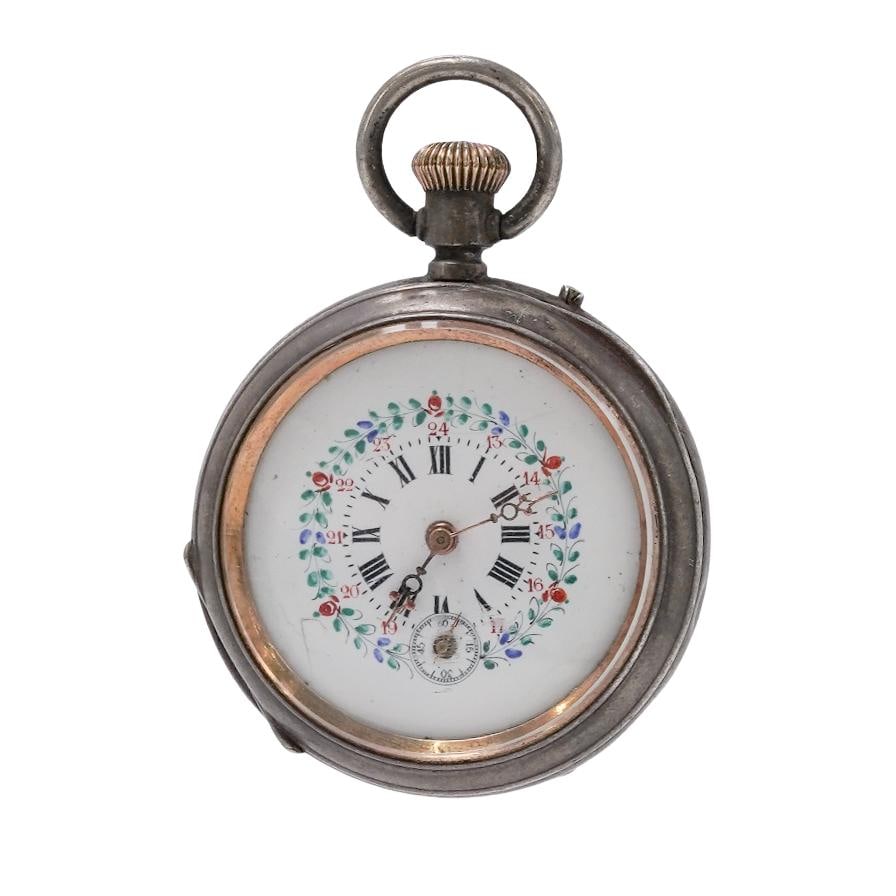 Mixed Gold and Silver Pocket Watch (1 of 7)