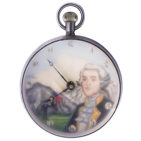 Vintage George Washington Spherical Desk Clock