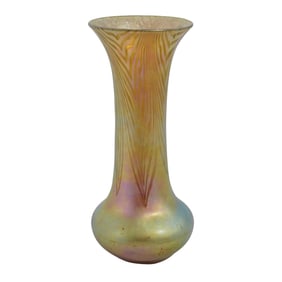 Steuben Glass Gold "Aurene" Iridescent Vase