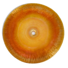 Steuben Glass Gold "Aurene" Disk or Reflector
