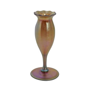 Steuben Glass Gold "Aurene" Iridescent Vase