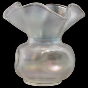 Steuben "Verre de Soie" Iridescent Vase
