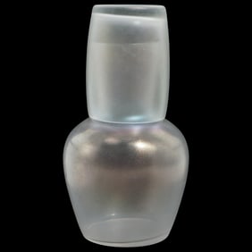 (2 pcs) Signed "F. Carder" Steuben Iridescent Tumble-Up