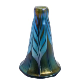 Orient & Flume Art Glass Co. Iridescent Lily Lamp Shade