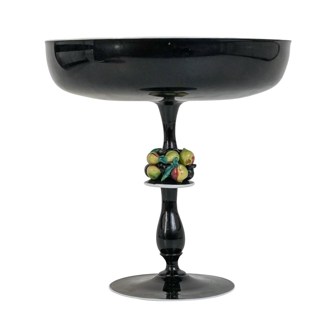 Hand Blown Black Glass with Mini Fruit Compote (1 of 6)