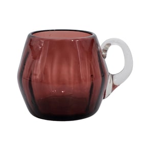 Clevenger Glass Works Cranberry Glass Cup