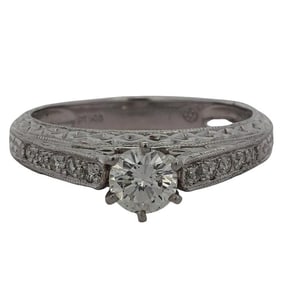 Art Deco Platinum and Diamond Ring