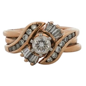 Vintage 14k Gold and 1ct Diamond Ring