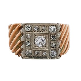 Vintage 14k Gold and Diamond Ring