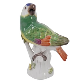 Rare Meissen Porcelain Figure of a Parrot