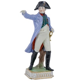 Dresden German Porcelain Figurine of Napoleon Bonaparte