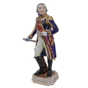 Dresden German Porcelain Figurine of Napoleonic marshal Joachim Murat