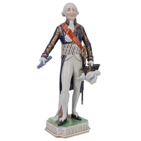 Dresden Germany Porcelain Figurine of Marshal Kellermann a Napoleonic General