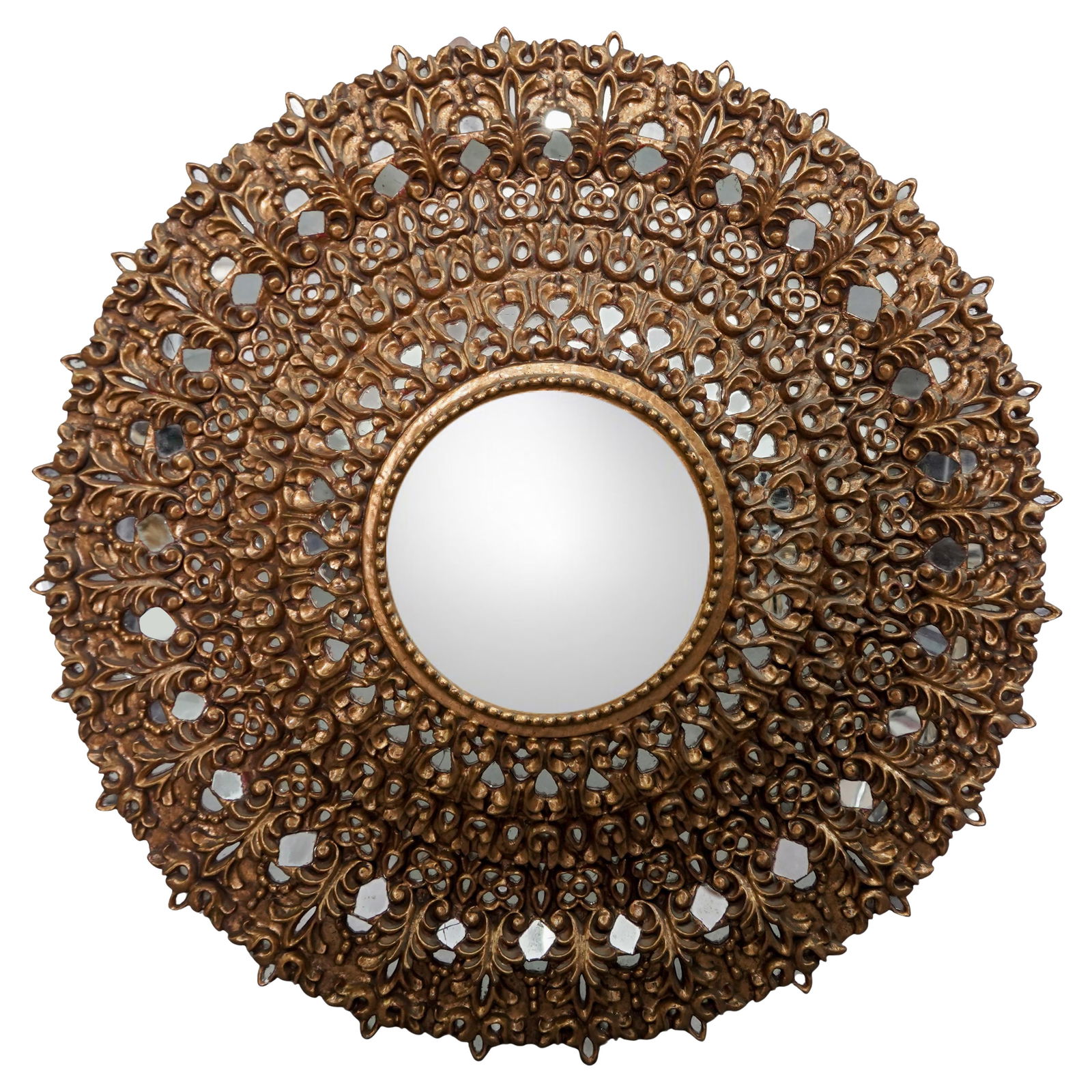 Vintage Open Worked Spanish Colonial Style Mirror (1 of 4)