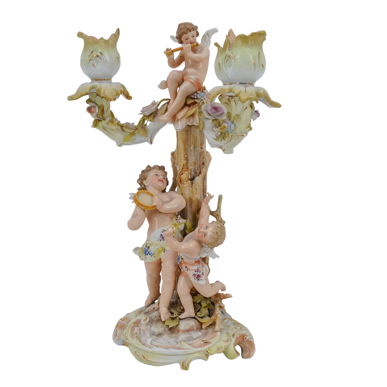 Volkstedt German Porcelain Cherub Candelabra (1 of 6)