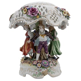 Von Schierholz German Porcelain Table Lamp