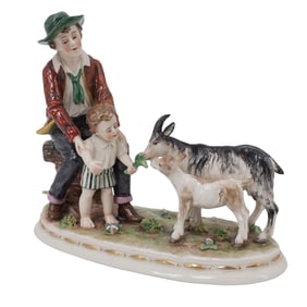 Antique German Porcelain Group