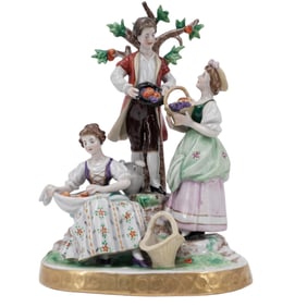 Sitzendorf German Porcelain Group