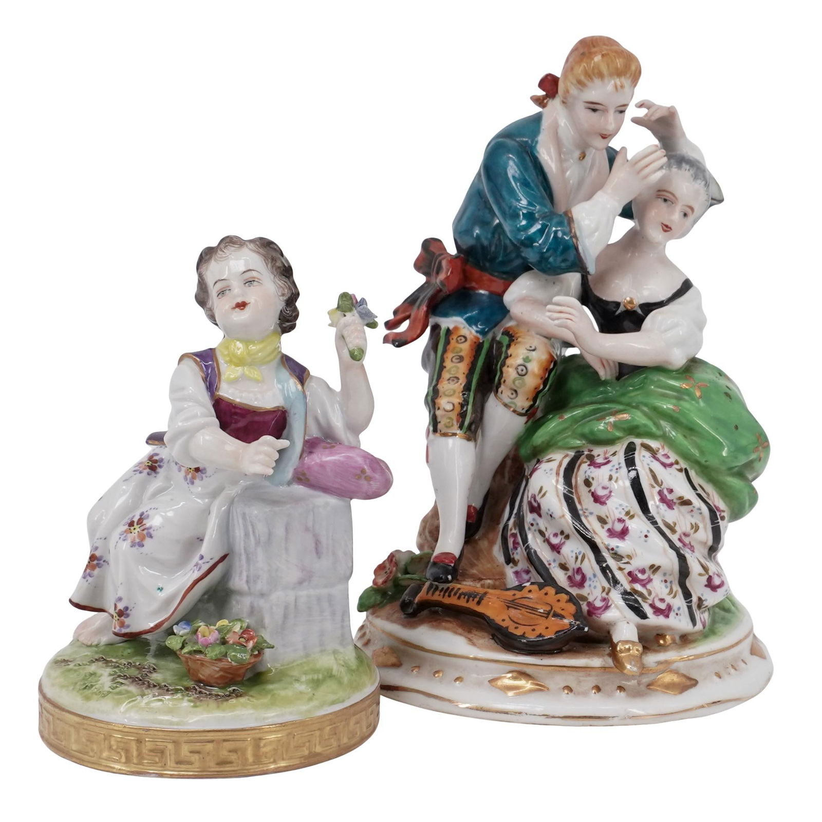 (2 pcs) Volkstedt German and Japanese Figural Groups (1 of 12)