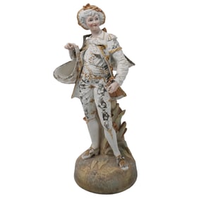 Large French Bisque Porcelain Figure