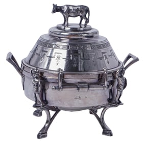 Reed and Barton Silver Plated Butter Dish