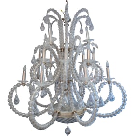 Large Fine Murano Glass Chandelier