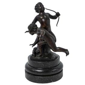 Ferdinando de Luca (Italian, 20th c.) Bronze Putti Sculpture